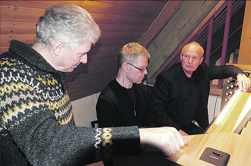 Organist Richard Copeland in Gjoevik in Norway
